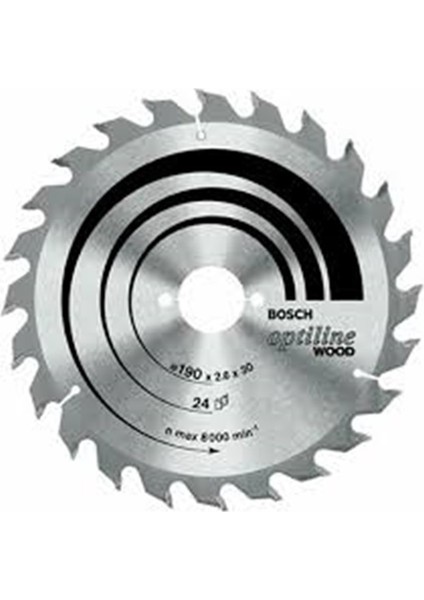 Daire Testere Bıçağı Optiline Wood 235X30/25 mm 24 Diş