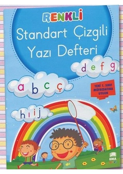 A4 Dik Temel Harfler Yazı Defteri Klavuz Çizgili 2 Adet