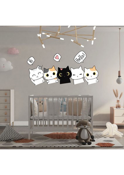 Pomyart Kitties Duvar Sticker