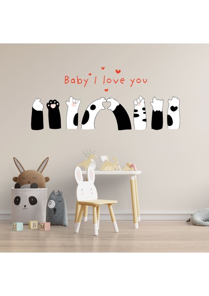 Pomyart Baby I Love You Duvar Sticker