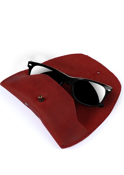 Hakiki Deri Çivili Gözlük Kılıfı fırsatları