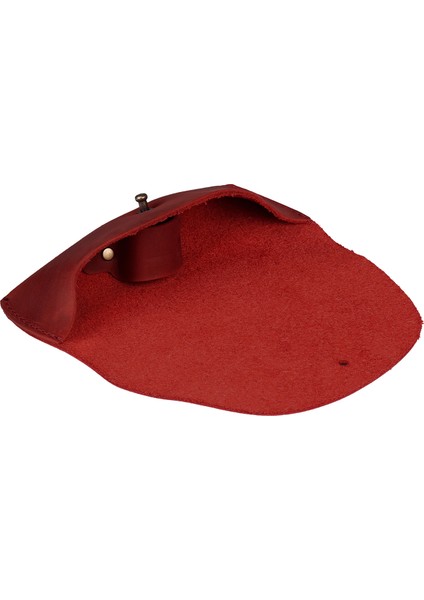 Hakiki Deri Çivili Gözlük Kılıfı