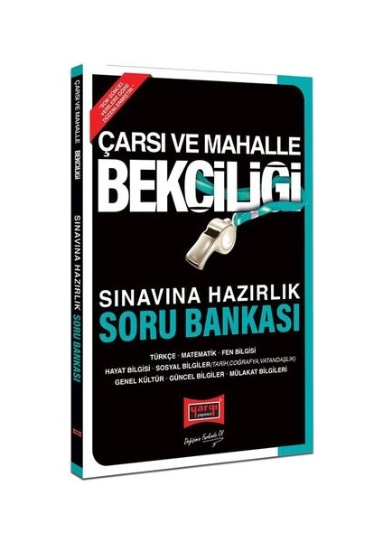 Çarşı ve Mahalle Bekçiliği Sınavına Hazırlık Soru Bankası