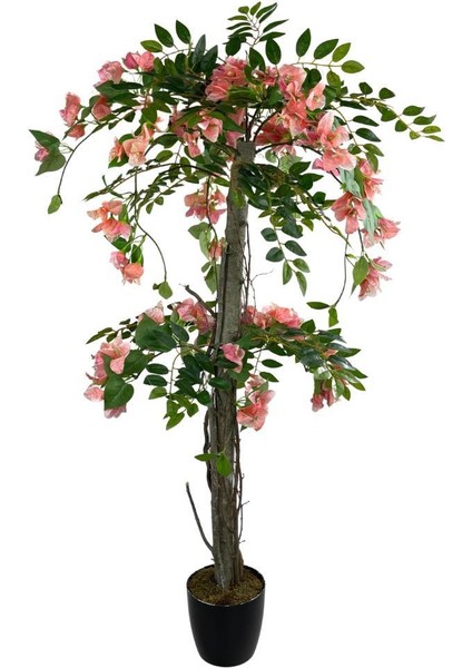 Yapay Ağaç Pembe Begonvil Ağacı 120CM Doğal Salex Dallı