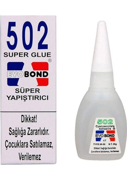 Gurme Sepeti Evobond 502 Japon Yapıştırıcısı Süper Glue 20 gr