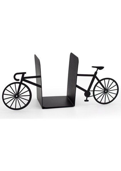 Metal Bisiklet Desenli Desteği Kitap Tutacağı