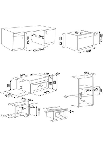 Inox Ankastre Set (Fdl 6165 - Fhnl 604 xs - Fsl 82 H xs - Fsl 20 xs - Fdws 614)