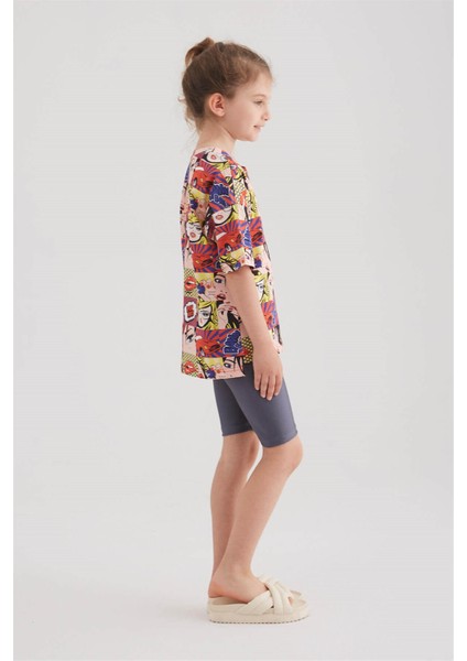 Kız Çocuk Disco Biker Tayt (Antrasit) fiyatları