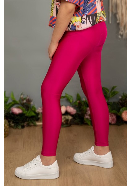 Kız Çocuk Disco Tayt (Fuşya Renk)