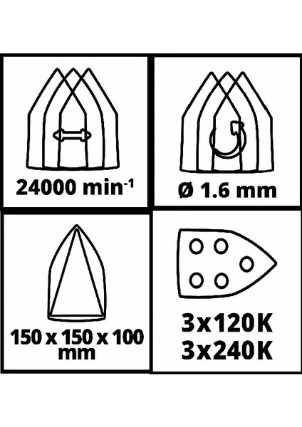 Te-Os 18/150 Li Akülü Zımpara Makinesi + 2.5 Ah Starter Kit