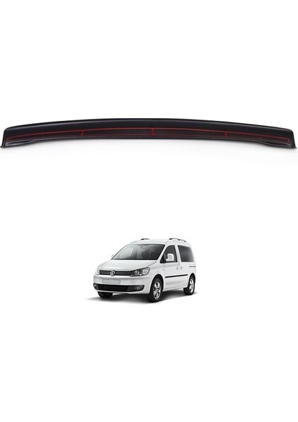 Vw Caddy 2010-2015 Arka Tampon Koruma Eşiği Mat Plastik