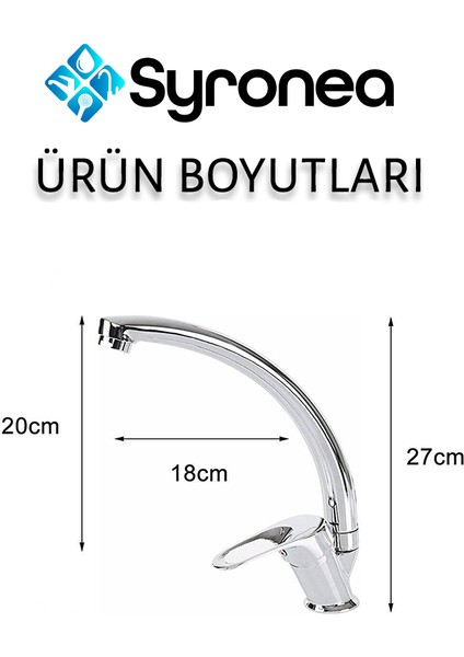 Krom Mix Kuğu Mutfak Eviye Bataryası Aç Kapa Musluk fiyatları