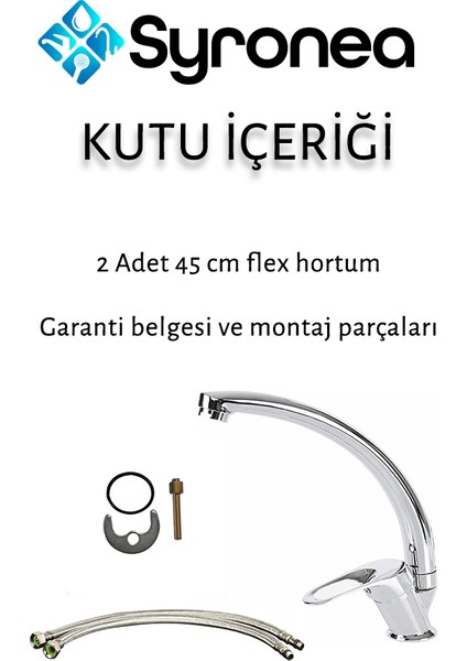Krom Mix Kuğu Mutfak Eviye Bataryası Aç Kapa Musluk modelleri