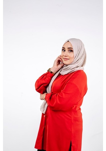 Triko Çizgi Desen Şal