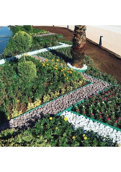 Çim Ayırıcı 25 Metre Yeşil Esnek Plastik Çimen Sınırlayıcı Bordür Taş Toprak Ayırıcı indirimleri