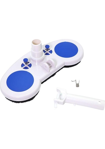 Havuz Duvar/Fayans/Zemin İçin Vakum Süpürge Fırçası + Kavisli Fırça Başlığı Beyaz (Yurt Dışından)