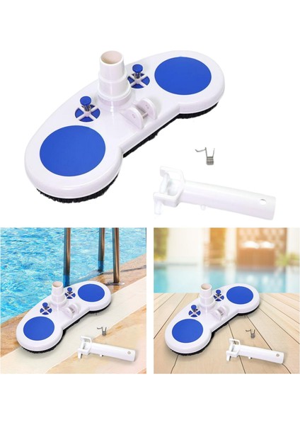 Havuz Duvar/Fayans/Zemin İçin Vakum Süpürge Fırçası + Kavisli Fırça Başlığı Beyaz (Yurt Dışından) indirimleri