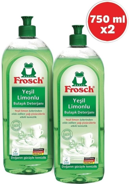 Yeşil Limonlu Bulaşık Deterjanı 750 ml 2'li