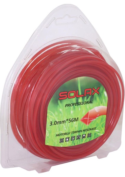 Solax Tırpan Misina Üçgen Üç Köşe 3 mm x 56 Metre Misinası