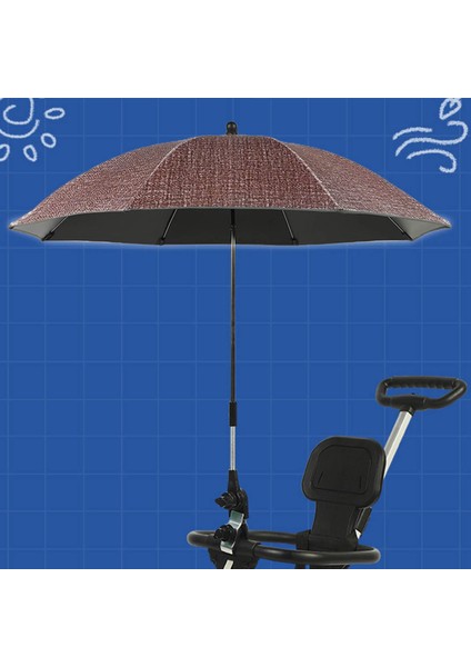 Bebek Arabası İçin Pram Şemsiyesi Uv Işınları Koruma Partisi İçin Parasol Güneşlik Ayarlanabilir Kırmızı (Yurt Dışından) fırsatları