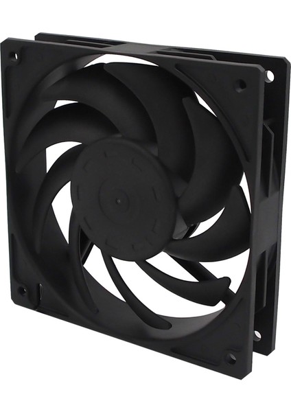 Sessiz Soğutma Kılıf Fan 12 cm / 120mm Uzun Ömürlü Rulman Adaptörü Pc Bilgisayar Siyah İçin (Yurt Dışından)