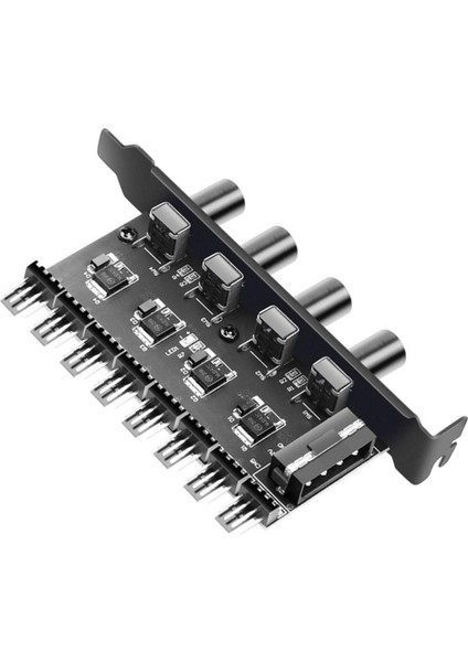 4 Pin 3 Pin Bilgisayar Kasası Soğutma Fan Hub Pc Fan Hub Pc Kılıfı Şasi 4 Pin Arabirimi İçin (Yurt Dışından) fırsatları