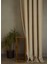Fon Perde Balıksırtı Desen Açık Bej Pilesiz 90 x 260 cm 1