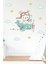 Uçakta Uçan Ayıcık Soft Renklerde Çocuk Odası Sticker 3