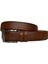 Kaliteli Deri Dikişli Kahverengi Klasik Kumaş Pantolon Kemeri 3.5 cm 1