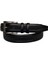 Kaliteli Deri Orta Baskılı Siyah Klasik Kumaş Pantolon Kemeri 3.5 cm 1