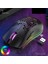 XYH80 Rgb Aydınlatma Oyun Fare 3200DPI Pc Dizüstü Bilgisayar Için Kablosuz Bilgisayar Fareleri - Siyah 1