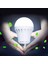 9 Watt Şarjli LED Ampul Seyyar Ampul 4 Adet Beyaz 1