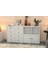 Rafli Dolapli Çekmeceli Sifonyer Beyaz 130 cm SFN-1029-Ç 2