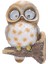 Owl Outdoor Decor Solar Light Duvar, Tree Hugger (Yurt Dışından) 1