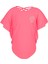 Sim Baskılı Neon Pembe Kız Çocuk Yarasa Kollu T-Shirt. 1