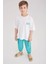 Erkek Çocuk Ikili Takım T-Shirt - Kargo Pantolon (Mint) 3