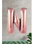 N Harfi Rose Gold Folyo Balon 100 cm 40 Inç 1 Metre Baş Harf Balon 1