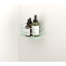 Tekno-tel Teknotel Yapışkanlı Banyo&mutfak Rafı Yeşil Grena Seri ST121