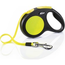 Flexi Neon Reflektörlü Şerit Otomatik Gezdirme Tasması (M) 5m