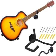 Perfk Duvar Gitar Askısı Gitar Için Elektro Gitar Ukulele Bas (Yurt Dışından)