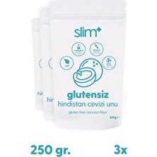 Slimplus 3 Paket 250g Glutensiz Hindistan Cevizi Unu