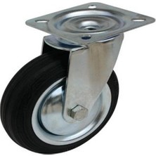 Sezel Çift Bilyalı Tablalı Frensiz Döner Tekerlek 80 x 25X 50 Lik 1 Adet