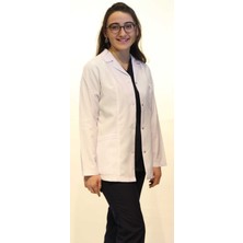 Deniz Iş Doktor Hemşire Bayan Gömlek Yaka Beyaz Önlük Xl