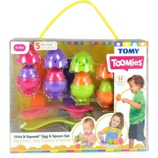 Adore Oyuncak 73082 Tomy, Saklambaçlı Yumurtalar Kaşık Seti, 6-36 Ay