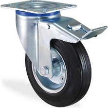 Sezel Çift Bilyalı Tablalı Frenli Döner Tekerlek 100X35X50 Lik 1 Adet