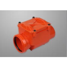 MaxiFlow 110 mm Pvc Atık Pis Su Çekvalf Kalite Belgeli Rögar