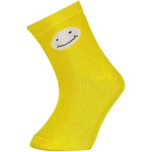 Bibaby Desenli Bamboo 2li Çorap 68384 Sarı-Ekru