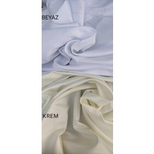 Taç Saten Güneşlik Perde Beyaz Güneşlik