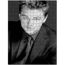Cakapuzzle Leonardo Di Caprio Gençlik Siyah Beyaz 255 Parça Puzzle Yapboz Mdf (Ahşap)