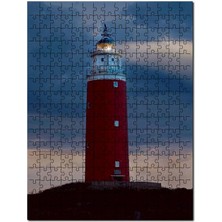Cakapuzzle Deniz Feneri ve Günbatımında Bulutlu Gökler 500 Parça Puzzle Yapboz Mdf (Ahşap)